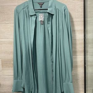 NWT THE LIMITED Turquoise Dress Shirt Button Down